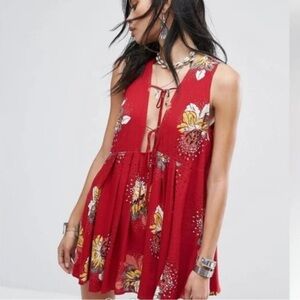 Free People Women's Red Dress (small)